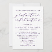 SIMPLE MODERNE ARCH SCRIPT GRADUCATION INVITATION (Dos)