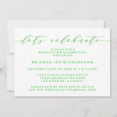 SIMPLE MODERNE ARCH SCRIPT GRADUCATION INVITATION (Dos)