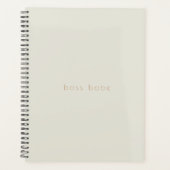 Simple moderne Beige 2024 Planner Boss Babe (Devant)