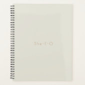 Simple moderne Beige 2024 Planner She-E-O (Devant)