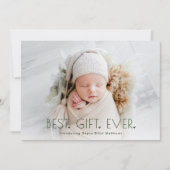 Simple moderne Best Cadeau Faire-part de naissance (Devant)