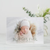 Simple moderne Best Cadeau Faire-part de naissance (Debout devant)
