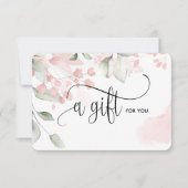 Simple Moderne Blush Pink Certificate Gift Kaart (Voorkant)