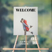 Simple moderne bold script photo mariage accueil (Neutre)