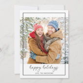 Simple moderne Carte photo de Joyeux Vacances (Devant)
