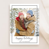 Simple moderne Carte photo de Joyeux Vacances