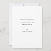 Simple moderne Carte photo de vacances personnalis (Dos)