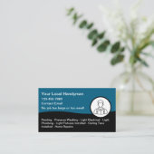 Simple Moderne Cartes de Visite pour Entrepreneur (Debout devant)