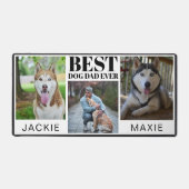 Simple moderne Chien papa Trois Photo Collage (Recto)