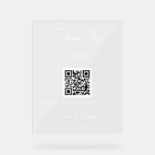 Simple Moderne Cute QR Code Partage photo (Recto)