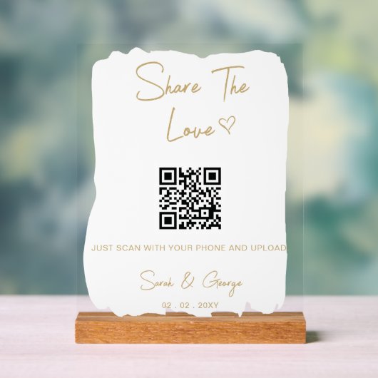 Simple Moderne Cute QR Code Partage photo (Neutre)