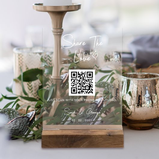 Simple Moderne Cute QR Code Partage photo