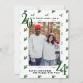 Simple moderne Elegant carte de couple de Noël (Devant)