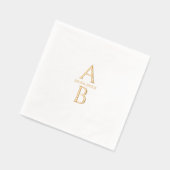 Simple Moderne Élégant Mariage Date Et Monogramme (Gauche)