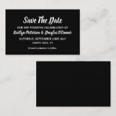 Simple & Moderne, Enregistrer La Carte Date (Devant / Derrière)