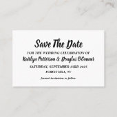 Simple & Moderne, Enregistrer La Carte Date (Devant)