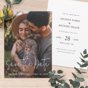 Simple moderne Enregistrer la date Invitation avec