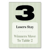 Simple Moderne Ensemble de Trois Cartes pour Table (Dos)