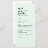 Simple, moderne et menu noir clair (Devant / Derrière)