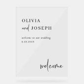 Simple, moderne et minimaliste | Bienvenue Mariage (Recto)