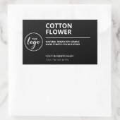 Simple moderne Étiquettes de bougie de soja noir (Sac)