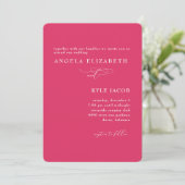 Simple Moderne Faire-Part Cerise Mariage (Debout devant)