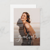Simple moderne Faire-part de graduation photo (Devant / Derrière)