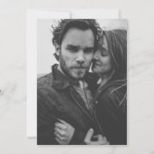 Simple Moderne Faire-Part de Mariage avec Photo (Dos)