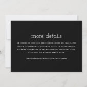 Simple Moderne Faire-Part de Mariage Recto-Verso (Dos)