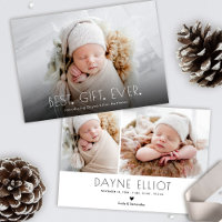 Simple moderne Faire-part de naissance cadeau Best