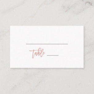 Simple moderne Fairytale Mariage Plaqué Carte Plac