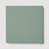 Simple moderne Feuille Sage Vert Mariage Or (Verso)