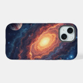 Simple Moderne : Galaxie Espace Roche Cool (Verso Horizontal)