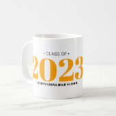 Simple moderne GRAD 20__ Graduation Café Mug (Devant gauche)