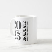 Simple moderne GRAD 20__ Graduation Café Mug (Devant gauche)
