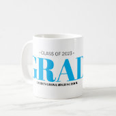 Simple moderne GRAD Graduation café Mug (Devant gauche)