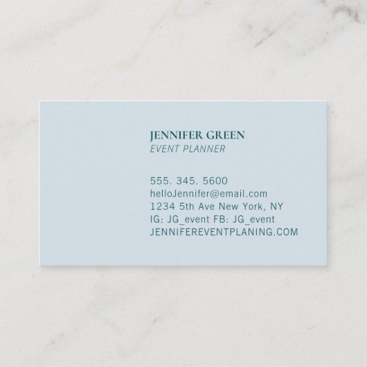 Simple moderne Hello Carte de visite (Dos)