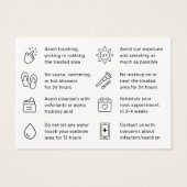 Simple Moderne Henna Brows Conseils de carte de so (Dos)