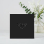 Simple Moderne Invitation Anniversaire 75 Ans Carr (Debout devant)