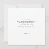 Simple Moderne Invitation Anniversaire 75 Ans Carr (Dos)