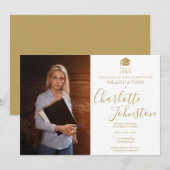 Simple Moderne Invitation de Fête de Remise de Dip (Devant / Derrière)
