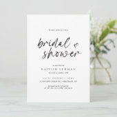 Simple Moderne Invitation de Mariage Minimaliste (Debout devant)