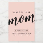 Simple moderne Jar/Conteneur Étiquette pour maman (Étiquettes simples)