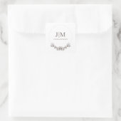 Simple moderne Joaillier Monogram Étiquette produi (Sac)