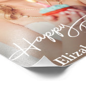 Simple Moderne Joyeux Anniversaire Photo (Coin)