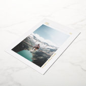 Simple moderne Joyeux Vacances Photo Carte de vaca (Rotation)