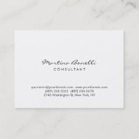 Simple moderne minimaliste Carte de visite simple