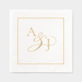 Simple Moderne Minimaliste Élégant Monogramme Deux (Recto)