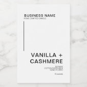 Simple moderne minimaliste Étiquette de bougie (Étiquettes simples)