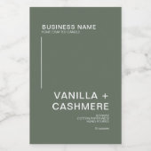 Simple moderne minimaliste Étiquette de bougie (Étiquettes simples)